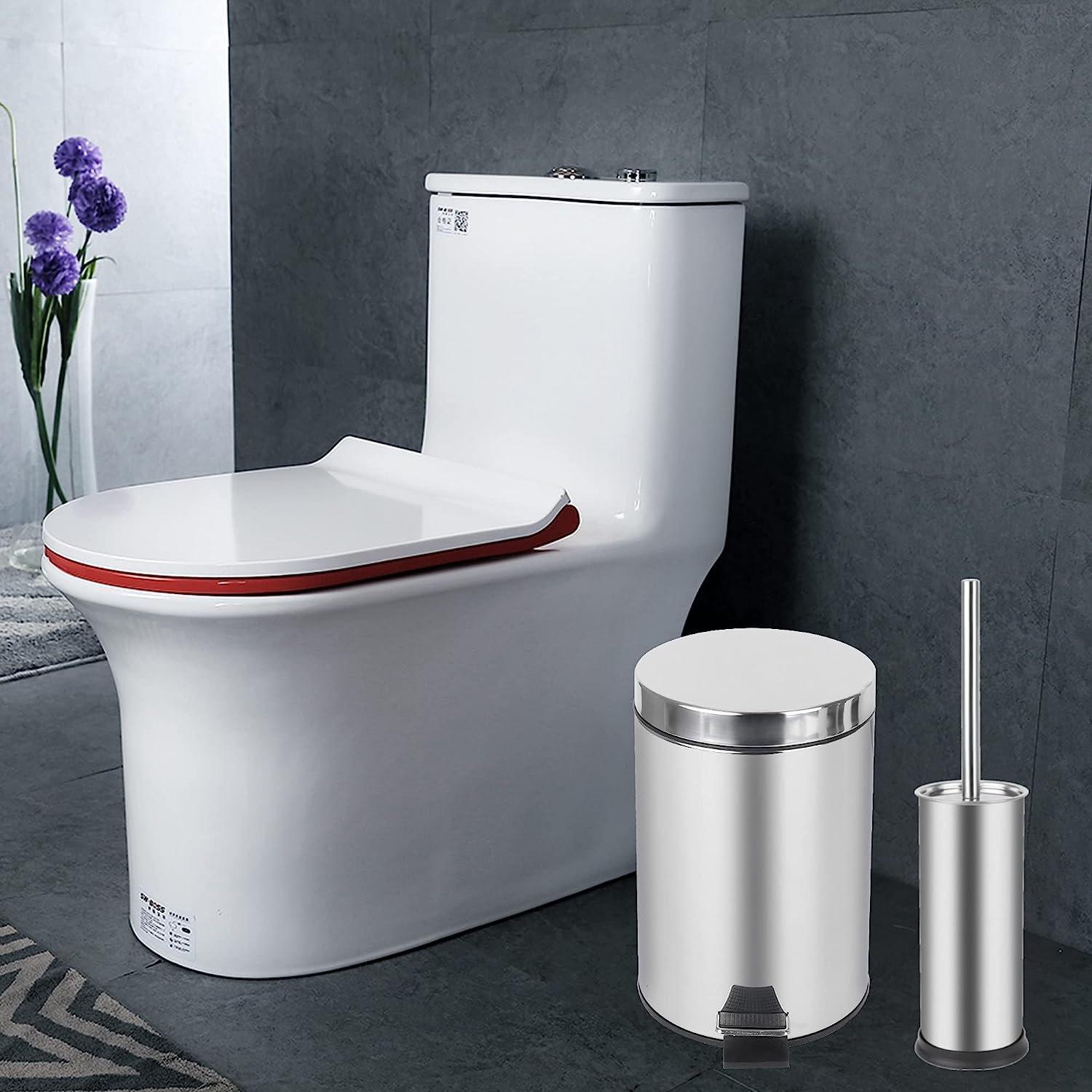 Bathroom Accessories | Chrome Pedal Bin 5L And Toilet Brush Set. 5 ...